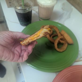 Shake Shack Huntington Beach - Seriously? It looks like they smashed this "grilled" cheese (two unmelted slices of cheese I had to melt at home). - Burgers Near Me - Huntington Beach, California Shake Shack Huntington Beach - Seriously? It looks like they smashed this "grilled" cheese (two unmelted slices of cheese I had to melt at home). - Burgers Near Me - Huntington Beach, California