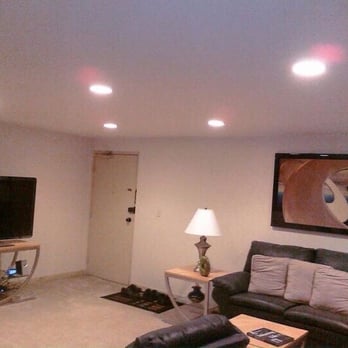 DSL Electric - Recessed lighting in a living room in a condo in Amherst - Electricians Near Me - Clarence, New York