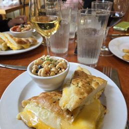 Grilled cheese, pasta salad