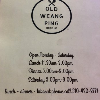 Old Weang Ping Village - Thai Near Me - Oakland, California