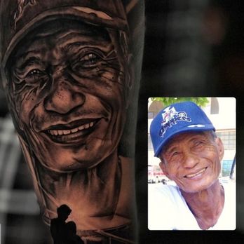 Skin Design Tattoo - Honolulu - My grandpa - Tattoo Near Me - Honolulu, Hawaii