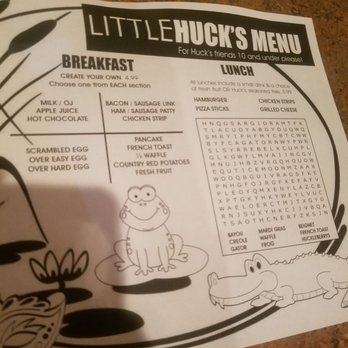 Huckleberry's - Kid menu - Cajun/Creole Near Me - Benicia, California