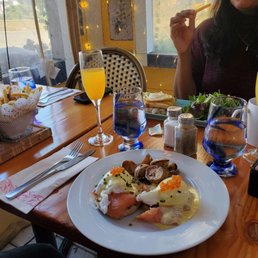 We also ordered a mimosa, bellini mango and raspberry ginger mocktail We also ordered a mimosa, bellini mango and raspberry ginger mocktail