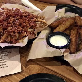 Parkside Public - Debris fries with bacon and fried pickles - Burgers Near Me - Rogers, Arkansas