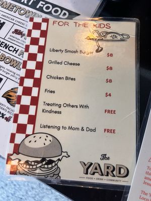 Menu photo 1 The Yard Brentwood, CA