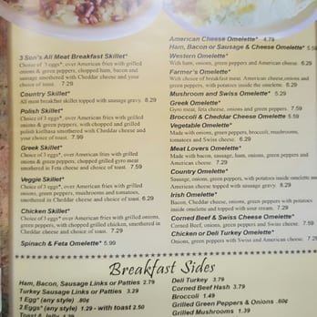 3 son's diner - Menu 2 - Diners Near Me - Warren, Michigan 3 son's diner - Menu 2 - Diners Near Me - Warren, Michigan
