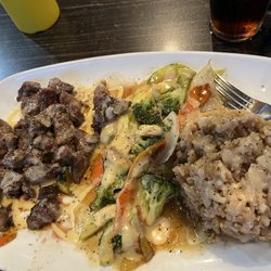 Yamato - H fillet mignon steak. This plate was amazing. Bobby ate all his food.