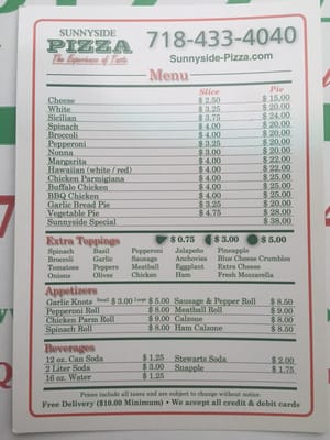 Menu photo 8 Sunnyside Pizza Sunnyside, NY Menu photo 8 Sunnyside Pizza Sunnyside, NY