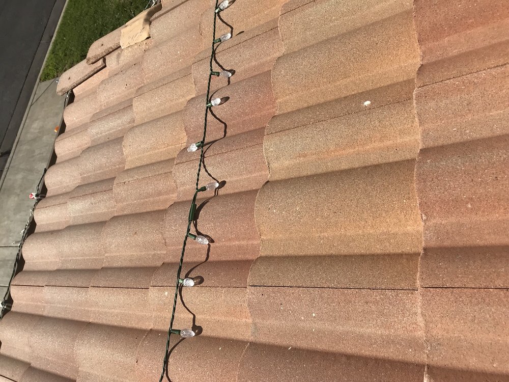 Slide of Vintage Roof Tile