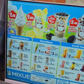 Mixue - Menu part 1 as of July 2026 - Bubble Tea Near Me - Irvine, California Mixue - Menu part 1 as of July 2026 - Bubble Tea Near Me - Irvine, California