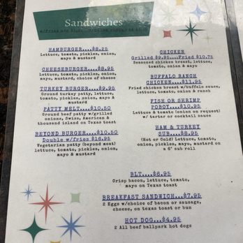 Mel's Blueplate Express - Menu - page 5 - Seafood Near Me - Galveston, Texas
