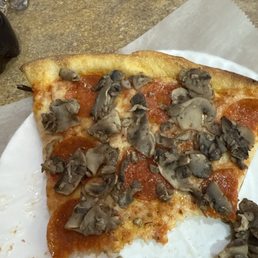 They were not stingy with the mushrooms I added to this pepperoni pizza! Love it!!