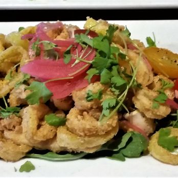 La Cabra Brewing - Peruvian Calamari  w/ avocado dip. - Brewpubs Near Me - Berwyn, Pennsylvania