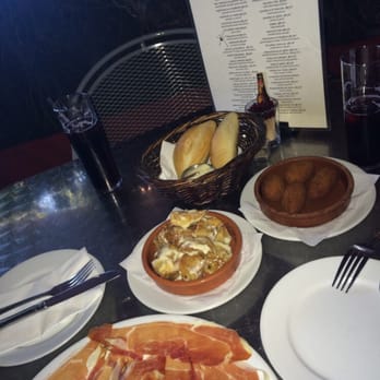 Costa Brava - Pan con Alioli, Jamon Serrano, patatas con alioli,croquetas de Jamon. - Tapas Bars Near Me - San Diego, California Costa Brava - Pan con Alioli, Jamon Serrano, patatas con alioli,croquetas de Jamon. - Tapas Bars Near Me - San Diego, California