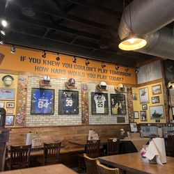 Mission BBQ - Football wall