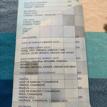 Azul - Menu - Breakfast & Brunch Near Me - Puerto Vallarta, JAL Azul - Menu - Breakfast & Brunch Near Me - Puerto Vallarta, JAL