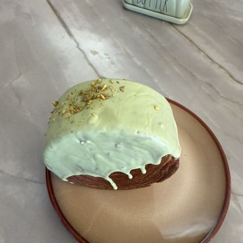 Gourmet Central Bakery - Pistachio rolled croissant - Coffee & Tea Near Me - Prunedale, California