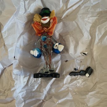 Beltway Movers - Shattered murano glass clown - Movers Near Me - Rockville, Maryland