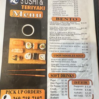KC Sushi & Teriyaki - Bento and Udon Menu - Sushi Bars Near Me - Vancouver, Washington KC Sushi & Teriyaki - Bento and Udon Menu - Sushi Bars Near Me - Vancouver, Washington