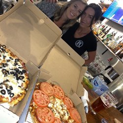 Ranchers Pizza - Build your own (I have and olive problem) and smokehouse on the right... mmmm