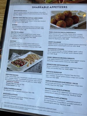 Menu photo 4 BJ's Restaurant & Brewhouse Albuquerque, NM