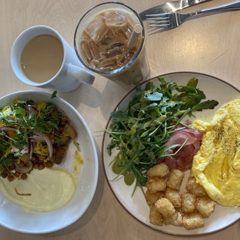 Emmett’s Cafe - Eggs, prosciutto, tots, and side salad - Cafes Near Me - Columbus, Ohio Emmett’s Cafe - Eggs, prosciutto, tots, and side salad - Cafes Near Me - Columbus, Ohio