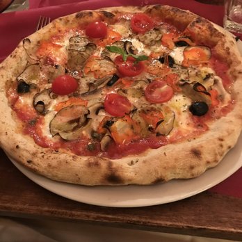 Boccanegra - Roasted vegetable pizza (4/10; sauce very watery and made pizza soggy) - Tuscan Near Me - Florence, FI