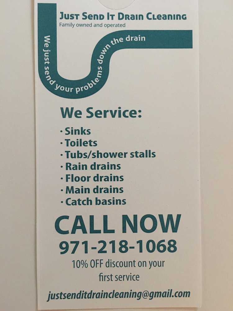 Slide of Just Send It Drain Cleaning