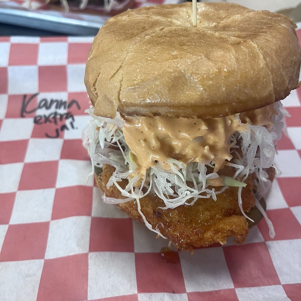Katsu Burger - Kanna w/ extra jalapenos. - Japanese Near Me - Kent, Washington