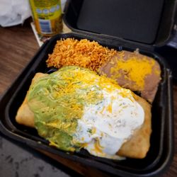 13. Chimichanga Combination Plate