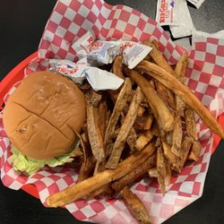 H&W Grill - Cheeseburger Plate with hand cut fries