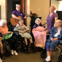 Mercy Hospice - Singing with our friend at BeeHive - Old Town