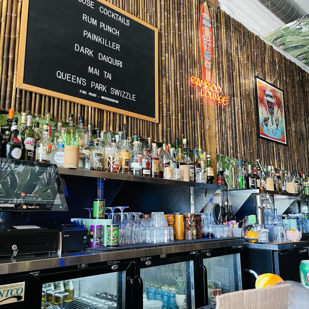 Bamboo Lounge - a bar with bottles of alcohol - Cocktail Bars Near Me - Winston-Salem, North Carolina