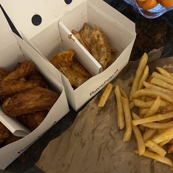 Bonchon Sunnyvale - Half and half Wings, half and half Potstickers, and French Fries - Chicken Wings Near Me - Sunnyvale, California Bonchon Sunnyvale - Half and half Wings, half and half Potstickers, and French Fries - Chicken Wings Near Me - Sunnyvale, California