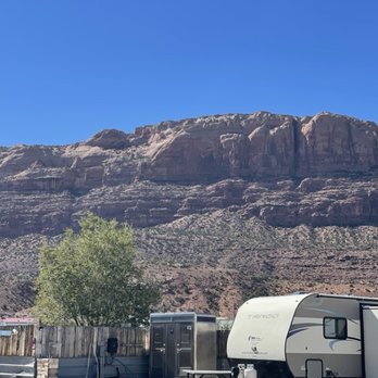 The Gathering Place Campground - Mountain View with outdoor bathroom area - Campgrounds Near Me - Moab, Utah