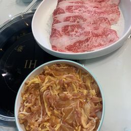 Chicken and wagyu beef Chicken and wagyu beef