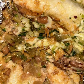 Carmelo's Tacos - No meat in my green chili filled burrito - Tacos Near Me - Seattle, Washington
