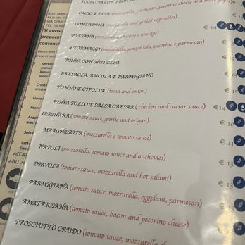 Antica Taverna - Menu - Roman Near Me - Rome, RM
