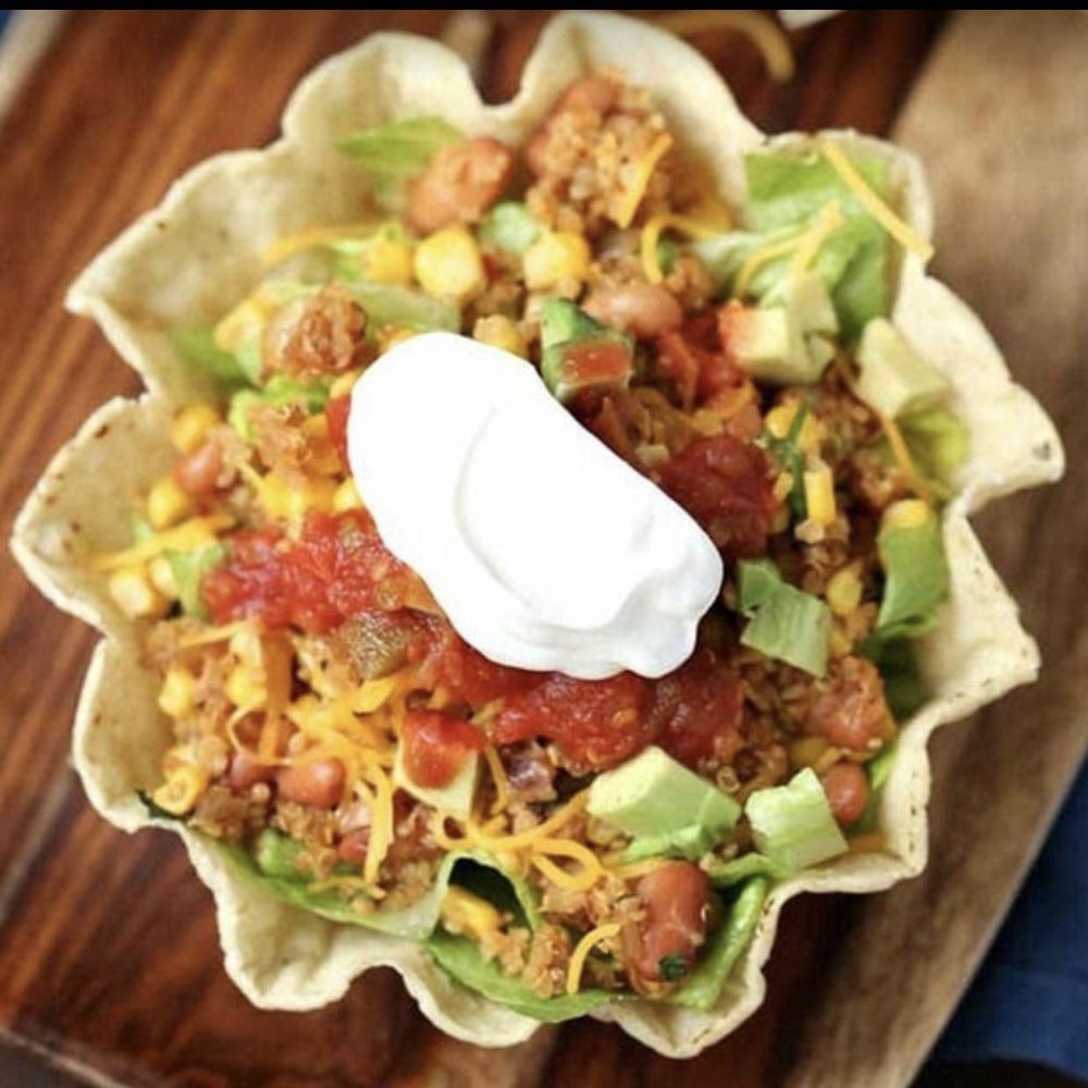 Food from Mejia's Crazy Burrito