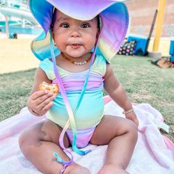 Tea For Three: A Children's Boutique - Swimsuit & beach hat