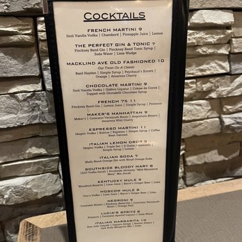 Anthonino's Taverna - Beer and cocktails menu - page 4 of 4 - Greek Near Me - Saint Louis, Missouri