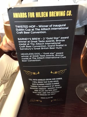 threads coffee at Hilden Brewery by null