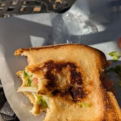 Tidy Jon's Deli & Grill - Hubby couldn't wait to eat his chicken sandwich on GF bread!