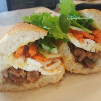 My Seasons Cafe - Brian's Special bahn mi: grilled pork and egg - Vietnamese Near Me - Pinellas Park, Florida