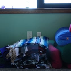Loving Kindness Yoga School - Blocks, Blankets, Bolsters, and a few mats for borrow during class. Ti also has some meditation cushions and straps for borrow