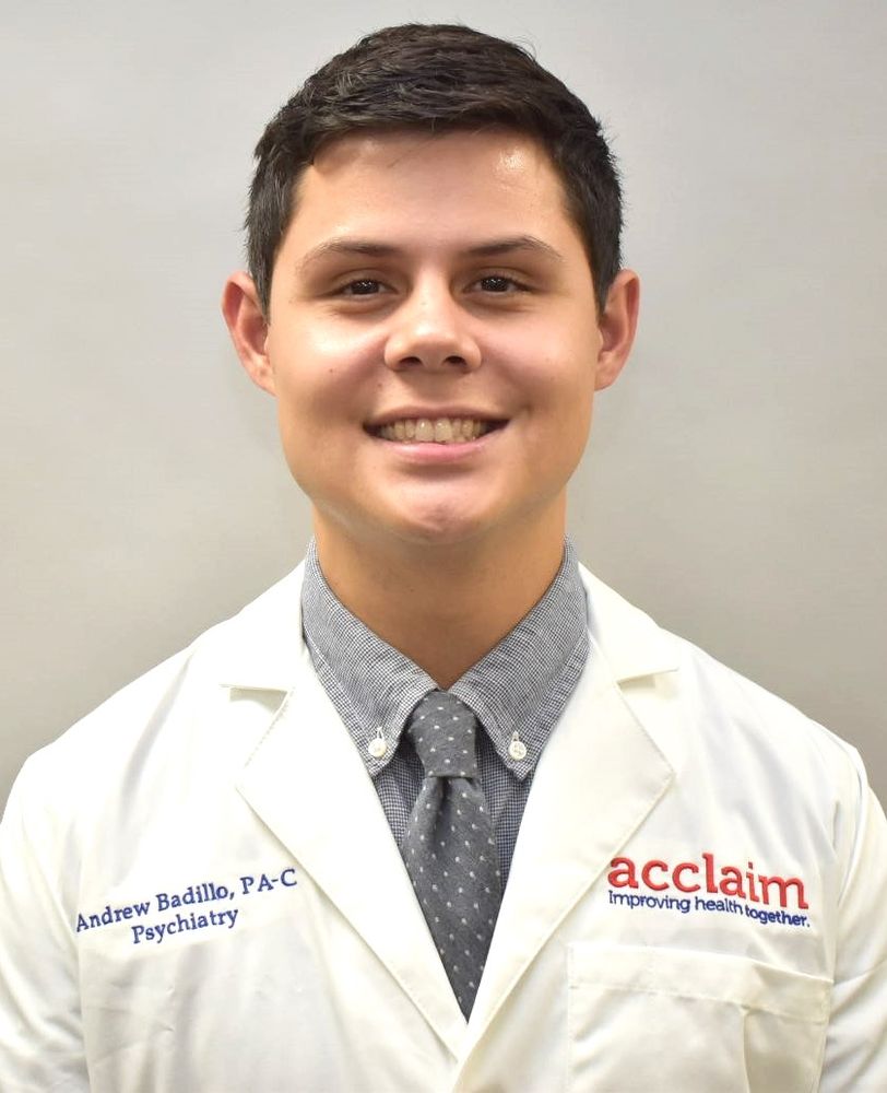 DREW BADILLO, PAC Updated June 2024 1500 S Main St, Fort Worth, Texas Psychiatrists