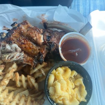 Mississippi Sweets BBQ - Boca Raton - Baby back ribs, waffle fries, and macaroni - Barbeque Near Me - Boca Raton, Florida Mississippi Sweets BBQ - Boca Raton - Baby back ribs, waffle fries, and macaroni - Barbeque Near Me - Boca Raton, Florida