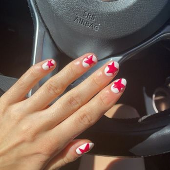 Tippy Toes Nails & Spa - Gel manicure with star design! - Nail Salons Near Me - Henderson, Nevada Tippy Toes Nails & Spa - Gel manicure with star design! - Nail Salons Near Me - Henderson, Nevada