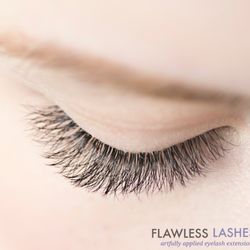 Flawless Lashes - Our volume eyelash extensions are so soft, and lightweight- you will see the impact, but barely detect the feel of them.