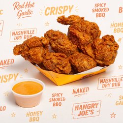 Hangry Joe's Hot Chicken And Wings - 6 wings!